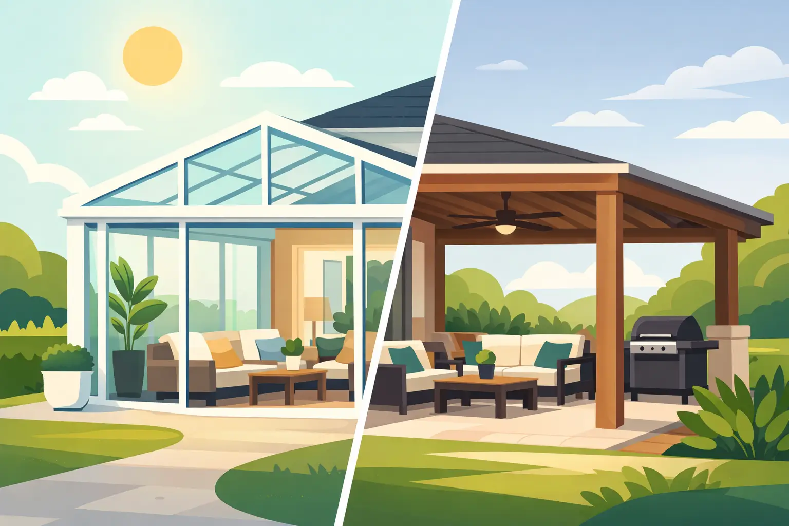 Sunroom vs Covered Patio: Which Fits Best?
